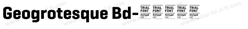 Geogrotesque Bd字体转换